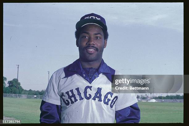 Portrait of Chester Lemon, Chicago White Sox outfielder born in Jackson, Mississippi.