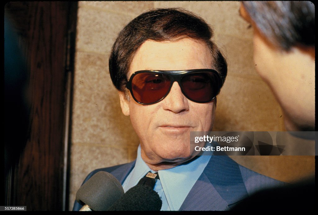 Former Lone Ranger Clayton Moore Speaking to Reporter