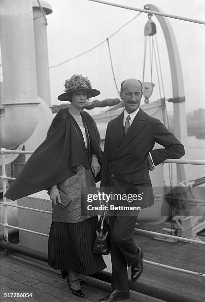 Mr. And Mrs. Jacques Balsan, the latter being the former Duchess of Marlborough, who is here to spend a few weeks with her mother, Mrs. O.H.P....