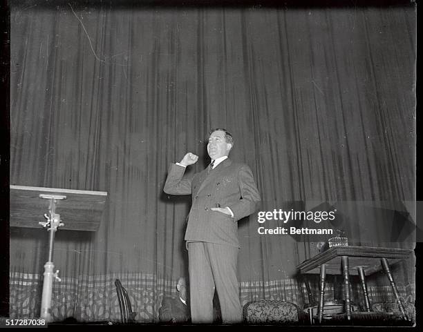 Senator Huey P. Long, the Louisiana statesman, called upon the Lord, Holy Writ and the Declaration of Independence to prove his points in a debate...