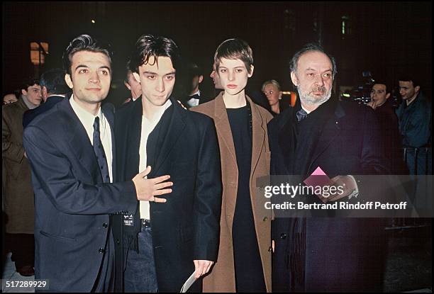 Thomas Langmann, Julien Rassam and Claude Berri Cesar awards ceremony