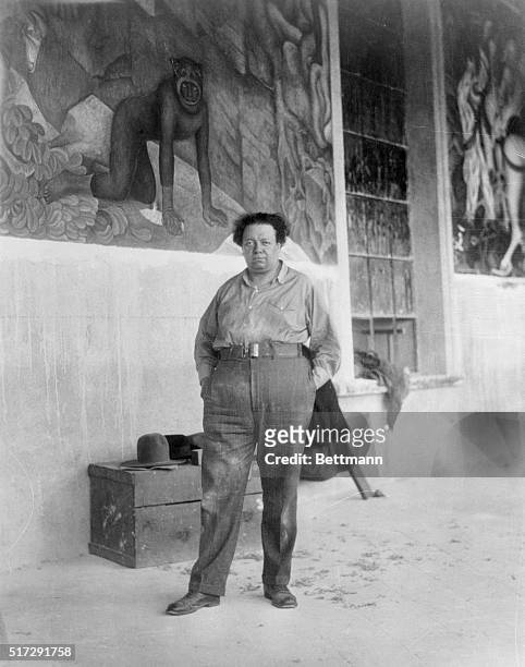 Ambassador Morrow's Gift to Mexico...$16,000 Mural. Cuarnavaca, Mexico: Diego Rivera, considered to be the finest painter of murals in the world,...