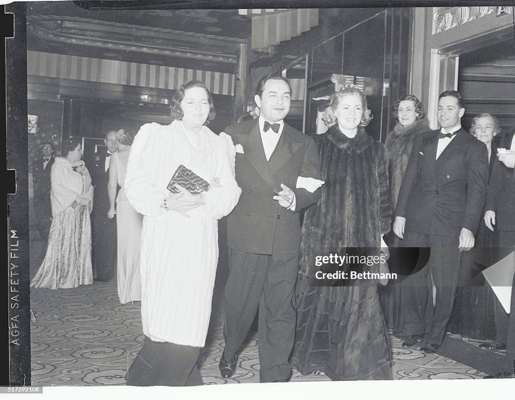 Mr. and Mrs. Edward G. Robinson at Club Opening