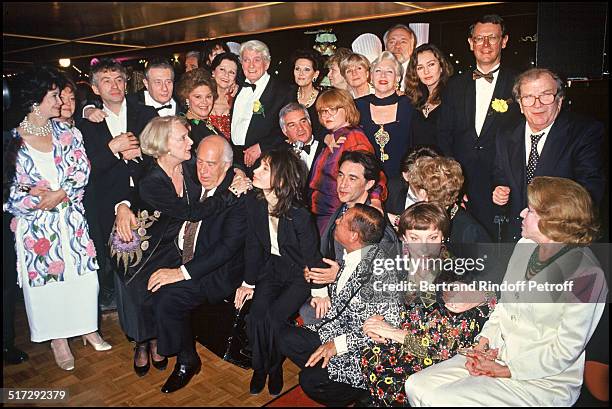 Marie Jose Nat, Regine, Jean Luc Moreau, Sacha Briquet, Philippine of Rothschild, Jean Loup Dabadie and Anny Duperey, Micheline Presle, Guy Trejan,...