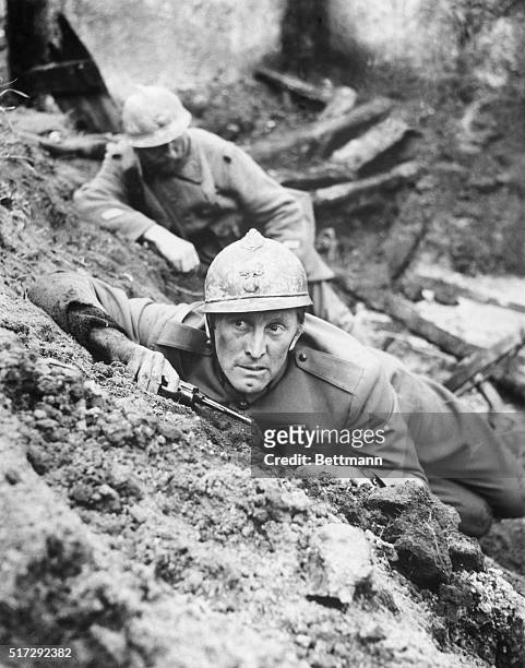 Kirk Douglas in Stanley Kubrick's "Paths of Glory" plays Colonel Dax, a French officer in World War I who tries to defend three of his men who were...