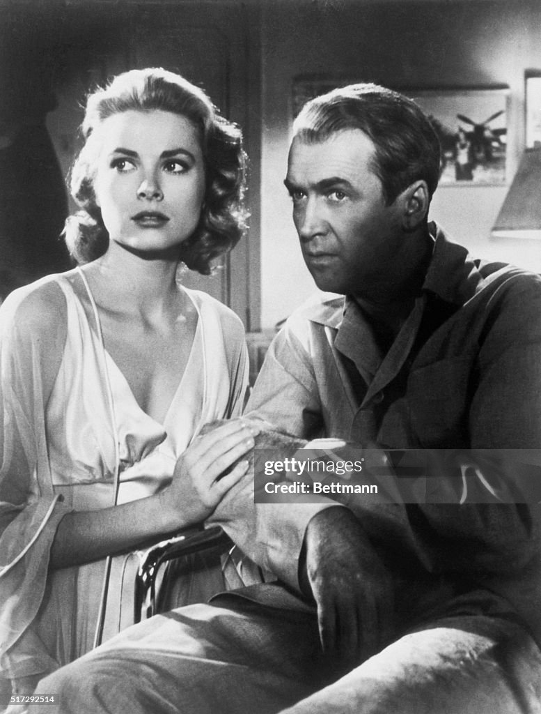 Grace Kelly and James Stewart in Rear Window