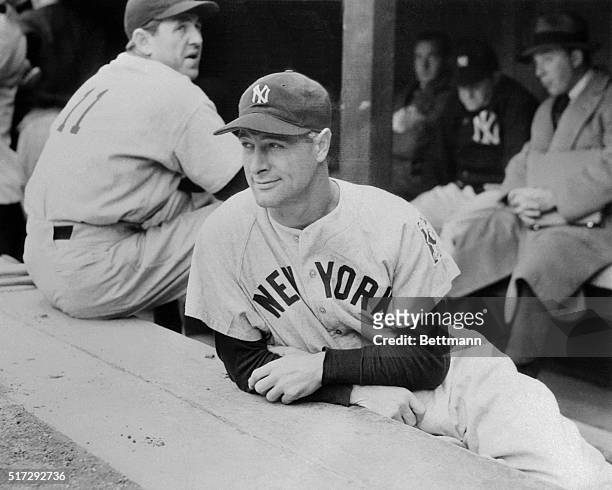 Detroit, MA: Lou Gehrig, iron man of the New York Yankees, broke his string of consecutive games at 2130 when he voluntary benched himself in a game...