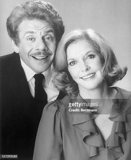 Comedian Jerry Stiller with wife and comedian Anne Meara.