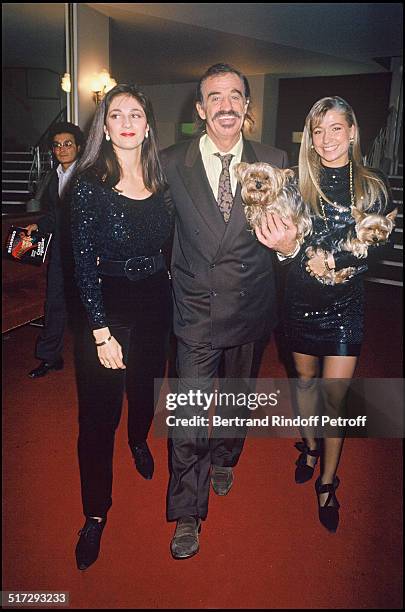 Jean Paul Belmondo, daughter Florence and Natty - Last show of the play "Cyrano De Bergerac" by Jean Paul Belmondo in Paris