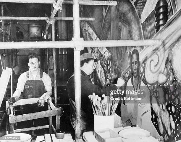 Artists Hugh Curry , and Deigo Rivera, creators of the Rockefeller Center mural.