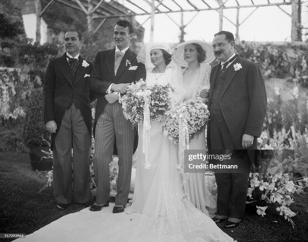 Screen actor Weds Daughter Of Latin American Consul. John Wayne