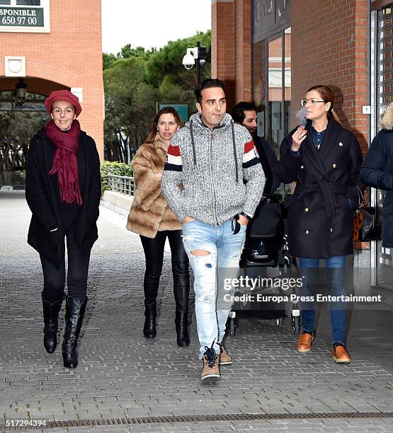 Rocio Carrasco and Fidel Albiac are seen on February 28, 2016 in Madrid, Spain.