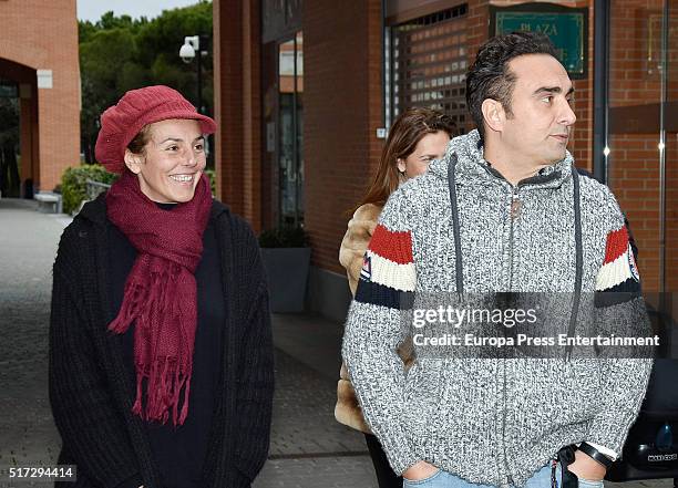 Rocio Carrasco and Fidel Albiac are seen on February 28, 2016 in Madrid, Spain.