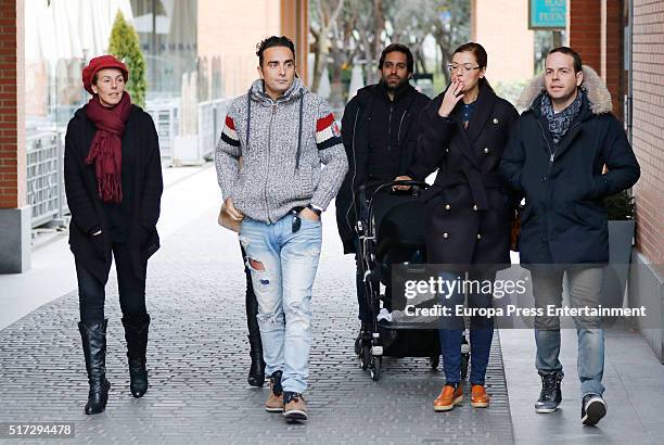 Rocio Carrasco and Fidel Albiac are seen on February 28, 2016 in Madrid, Spain.