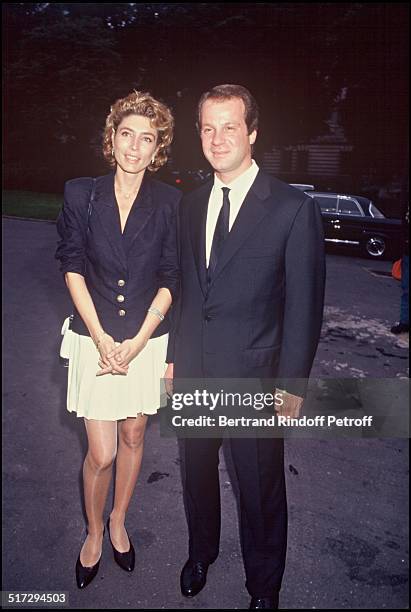 Marie Ange Nardi and a friend - Party at the restaurant "Ledoyen" in Paris