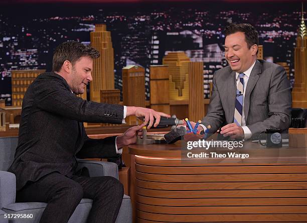 Ben Affleck Visits "The Tonight Show Starring Jimmy Fallon" at NBC Studios on March 24, 2016 in New York City.