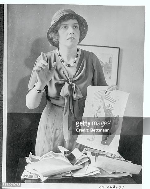 Mrs. Elizabeth Dilling of Kenilworth, Ill., Militant anti-Communist, whose book listing 1,300 persons that she calls "Reds" includes Mrs. Franklin D....