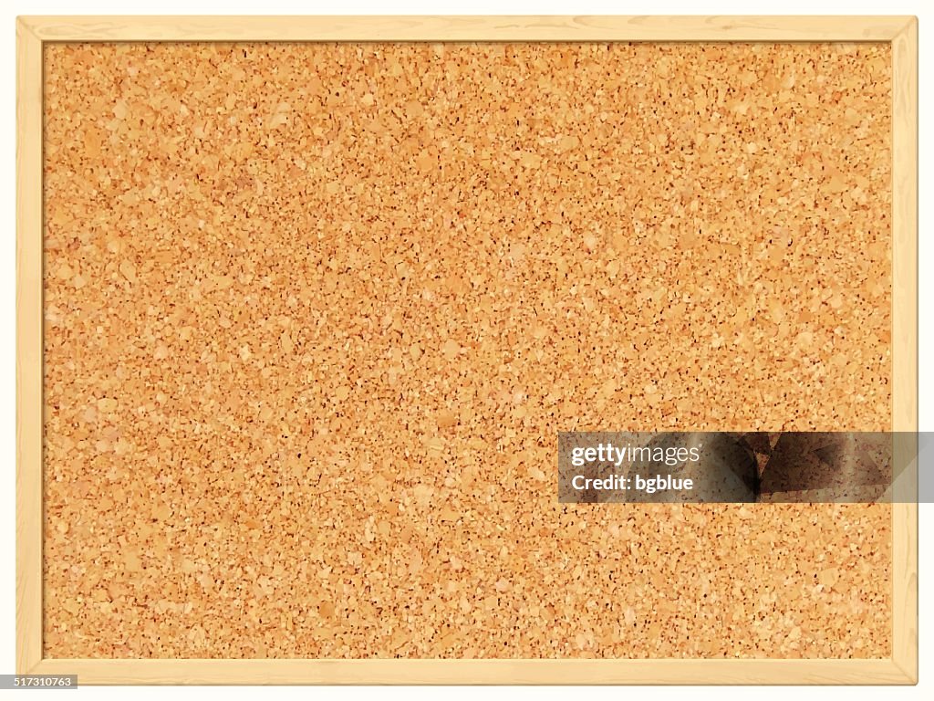 Scheda vuota sughero sfondo sughero