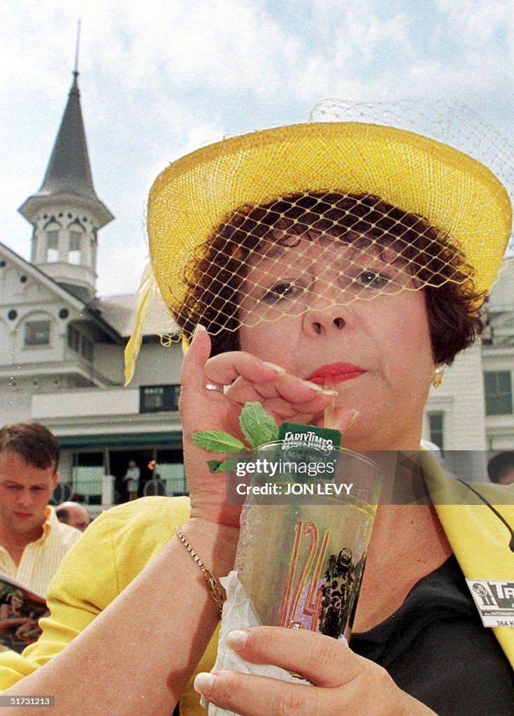 Katie Bradford of Kentucky enjoys a ice cool mint