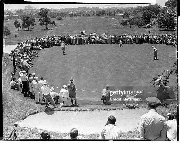 Final of PGA tournament won by Henry Picard over Byron Nelson, one up, on 37th hole.