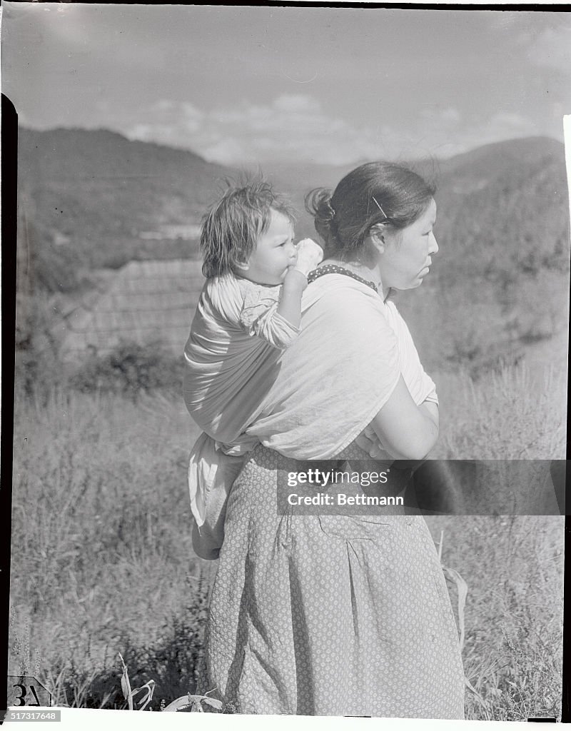 Native American Woman with a Baby