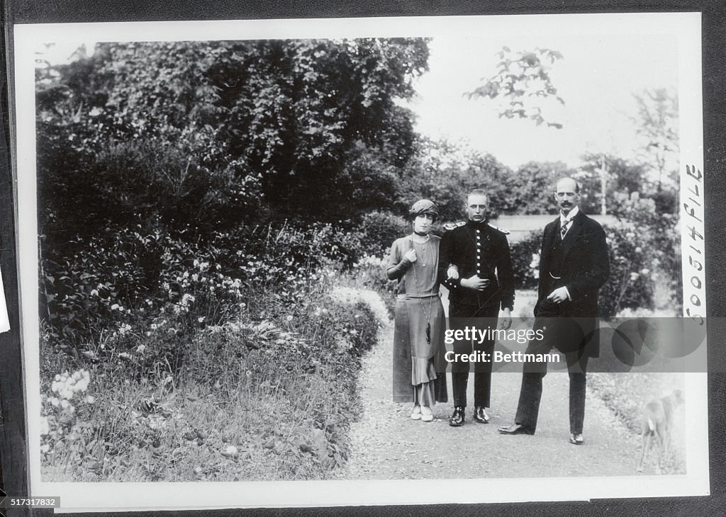 Crown Prince Olav with His Parents