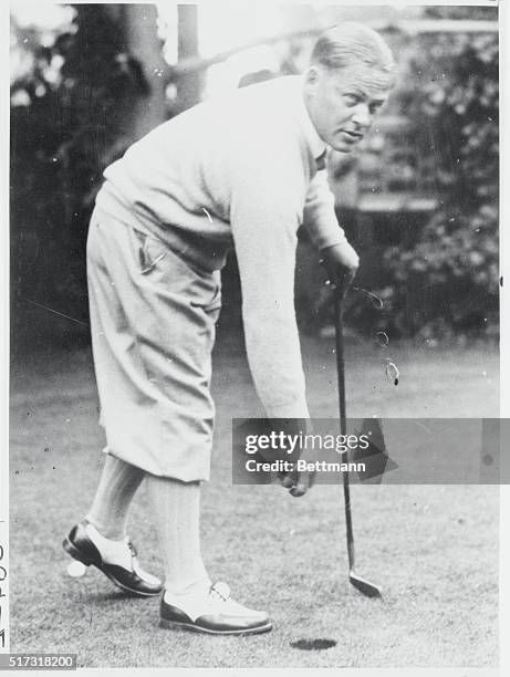 Pebble Beach, Del Monte, California: The Amateur Champ Ready To Defend Crown. Bobby Jones, pictured here during his first round in the qualifying...