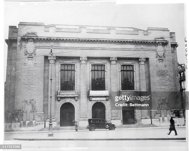 Geneva, Switzerland: Building Constructed Specially For Disarmament Conference. A view of the front of the building which was constructed here,...