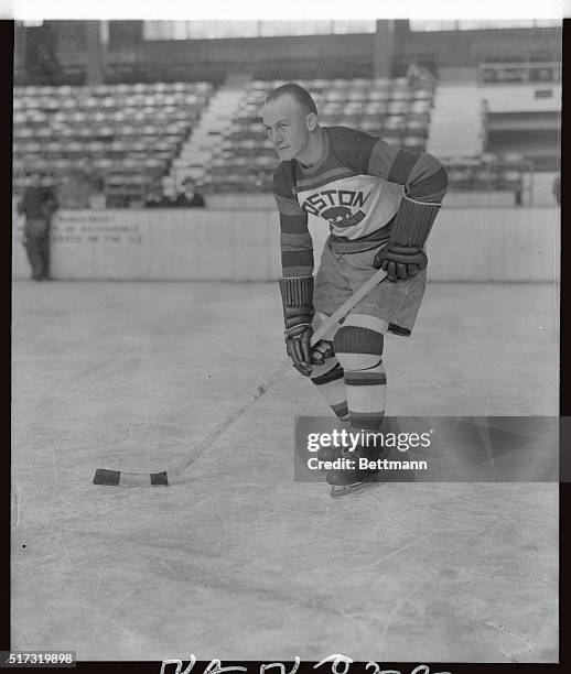 Eddie Shore, player for the Boston Bruins.