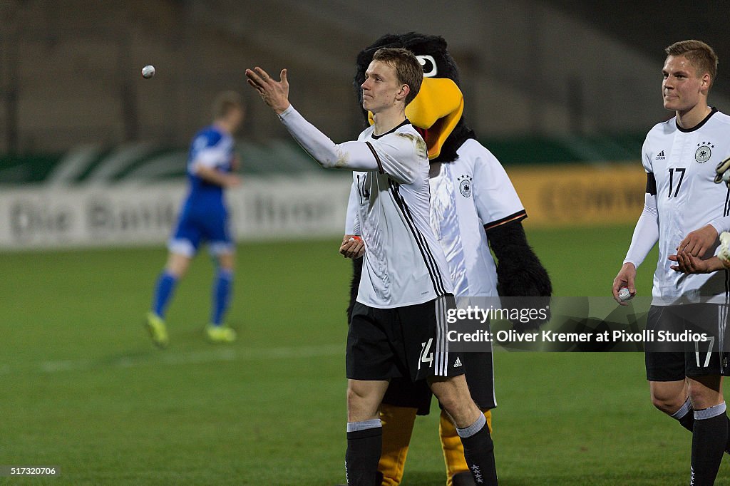Germany U21 v Faroe Islands U21 - 2017 UEFA European U21 Championships Qualifier