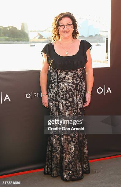 Julie Goodwin arrives ahead of opening night of Handa Opera's Turandot on March 24, 2016 in Sydney, Australia.