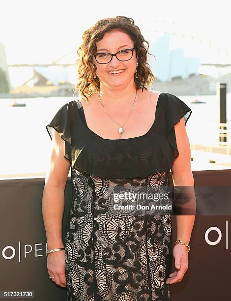 Julie Goodwin arrives ahead of opening night of Handa Opera's Turandot on March 24, 2016 in Sydney, Australia.