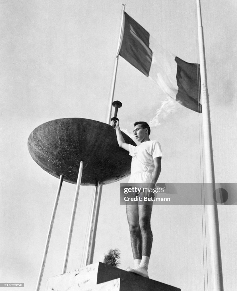 Lighting of the 1960 Olympic Torch
