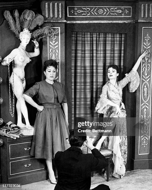 Ethel Merman, left, plays the determined stage mom who eventually turns her daughter into a famous stripper in "Gypsy".