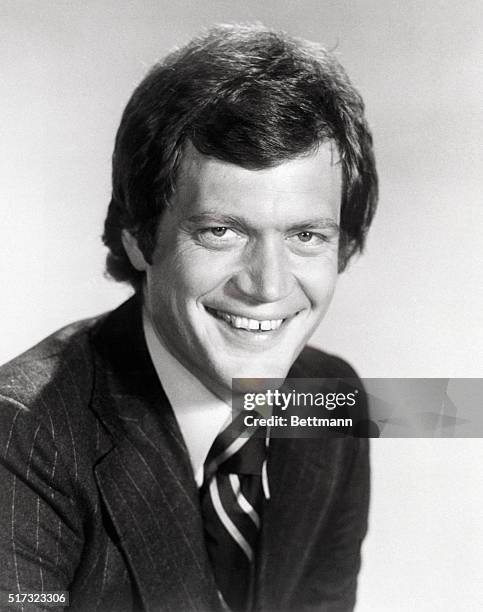 David Letterman, headshot. SEE NOTE