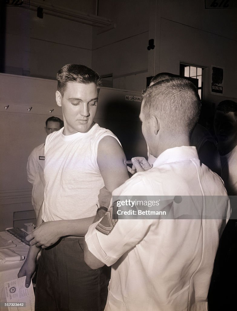 Elvis Presley Given Series Of Shots
