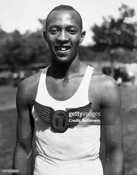 American athlete Jesse Owens.