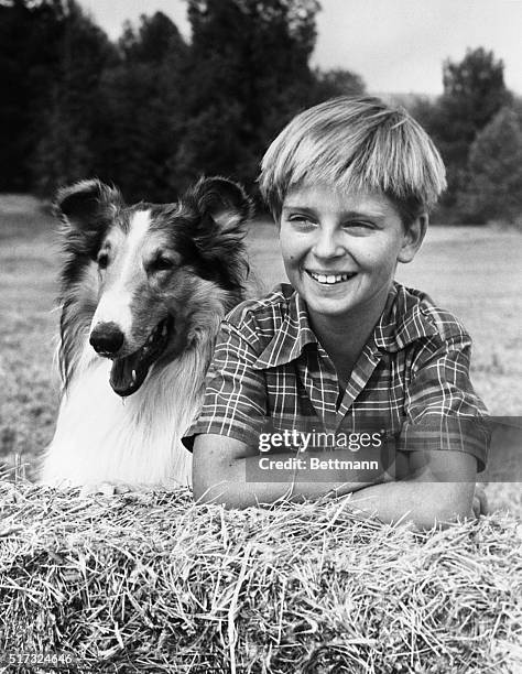 Tommy Rettig with Lassie. Filed 6/14/57.