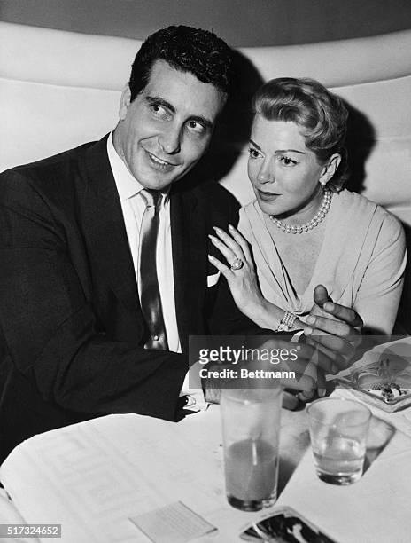 Underworld character Johnny Stompanato is pictured here with screen star Lana Turner at a Hollywood nightclub recently. Friday night Stompanato was...