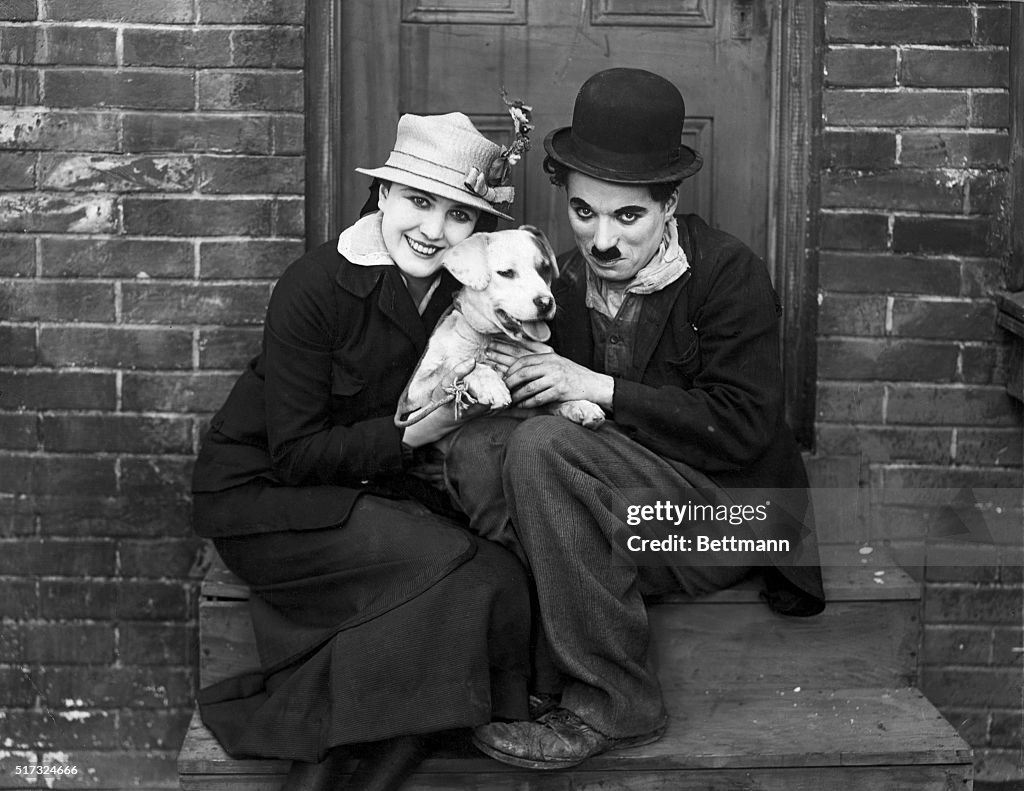 Charlie Chaplin and Edna Purviance