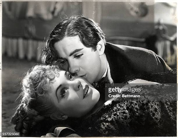 Tyrone Power and Alice Faye in "In Old Chicago," 1938.