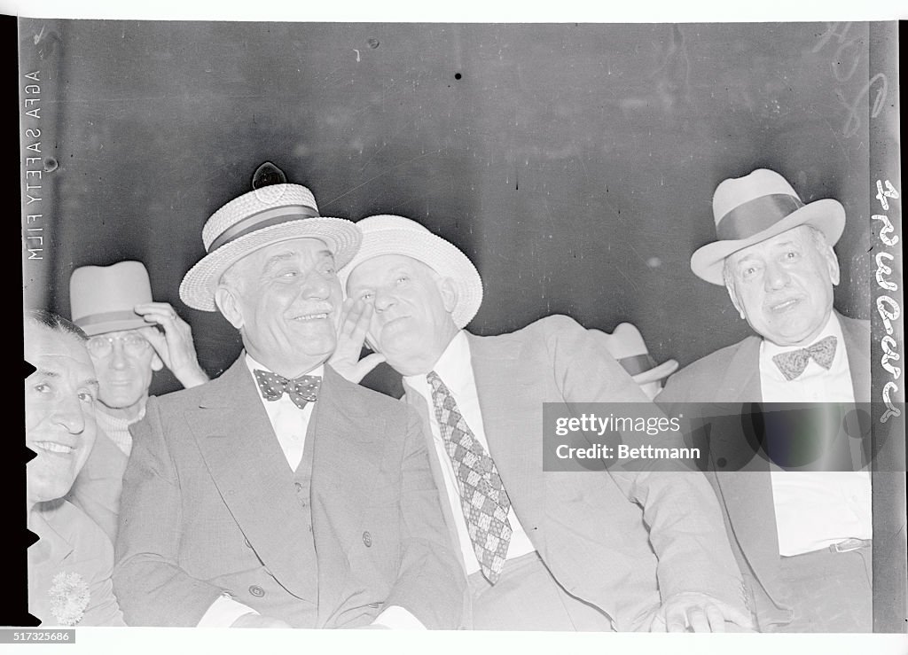 Jacob Ruppert and Mike Jacobs Watching Fight