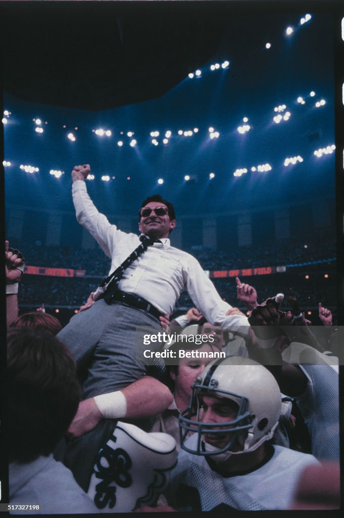 Players Carrying Joe Paterno