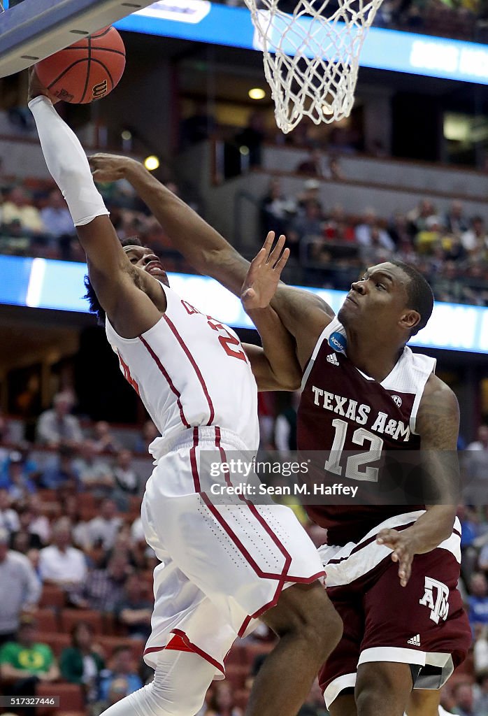 NCAA Basketball Tournament - West Regional - Texas A&M v Oklahoma