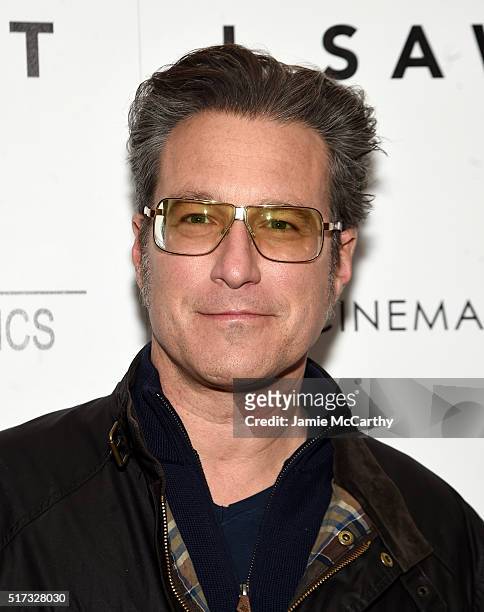 John Corbett attends The Cinema Society With Hestia & St-Germain Host a Screening of Sony Pictures Classics' "I Saw the Light" at Metrograph on March...