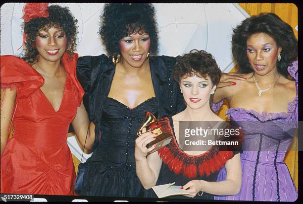 Sheena Easton , Best New artist, with the Pointer Sisters.