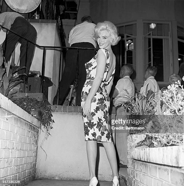 Marilyn Monroe on the set of Something's Got To Give in May 1962, a...  Fotografía de noticias - Getty Images