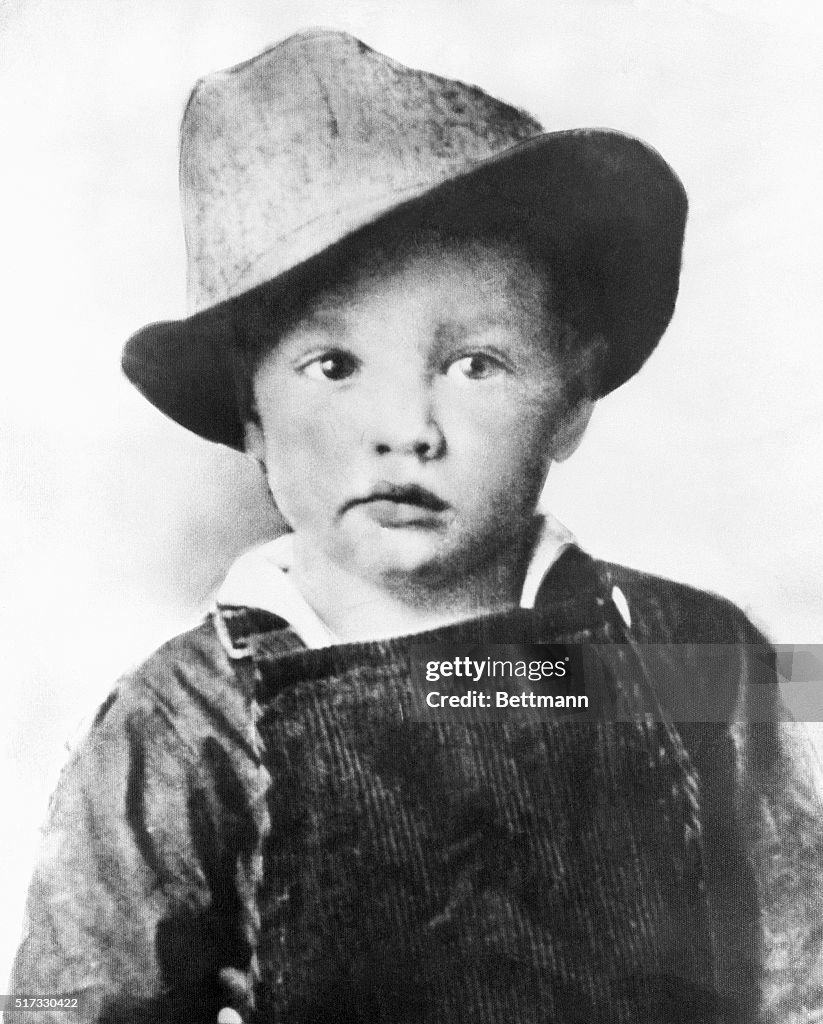 Elvis Presley at the Age of Three