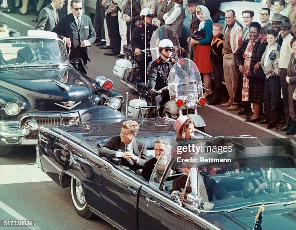 Kennedys Riding in Dallas Motorcade Kennedys Riding in Dallas Motorcade