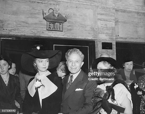 Hollywood, CA: Three real pioneers of the film industry, pictured in this photograph. They are Lilian Gish, Sid Grauman and Mary Pickford. They were...